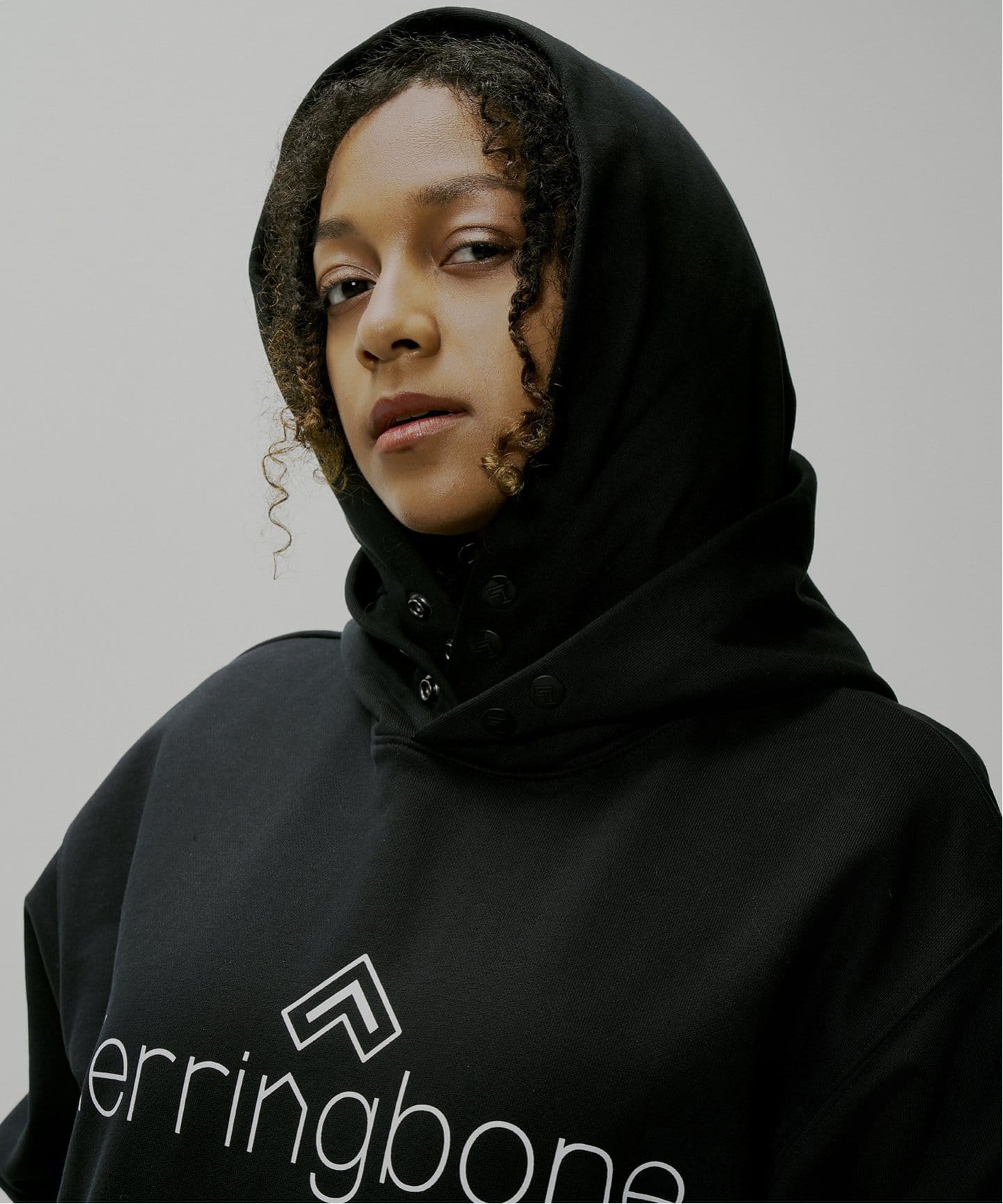 “Herringbone“ Logo Sweat Hoodie