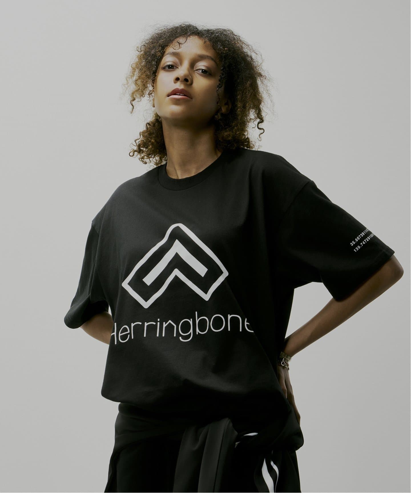 “Herringbone“ Logo print Tee