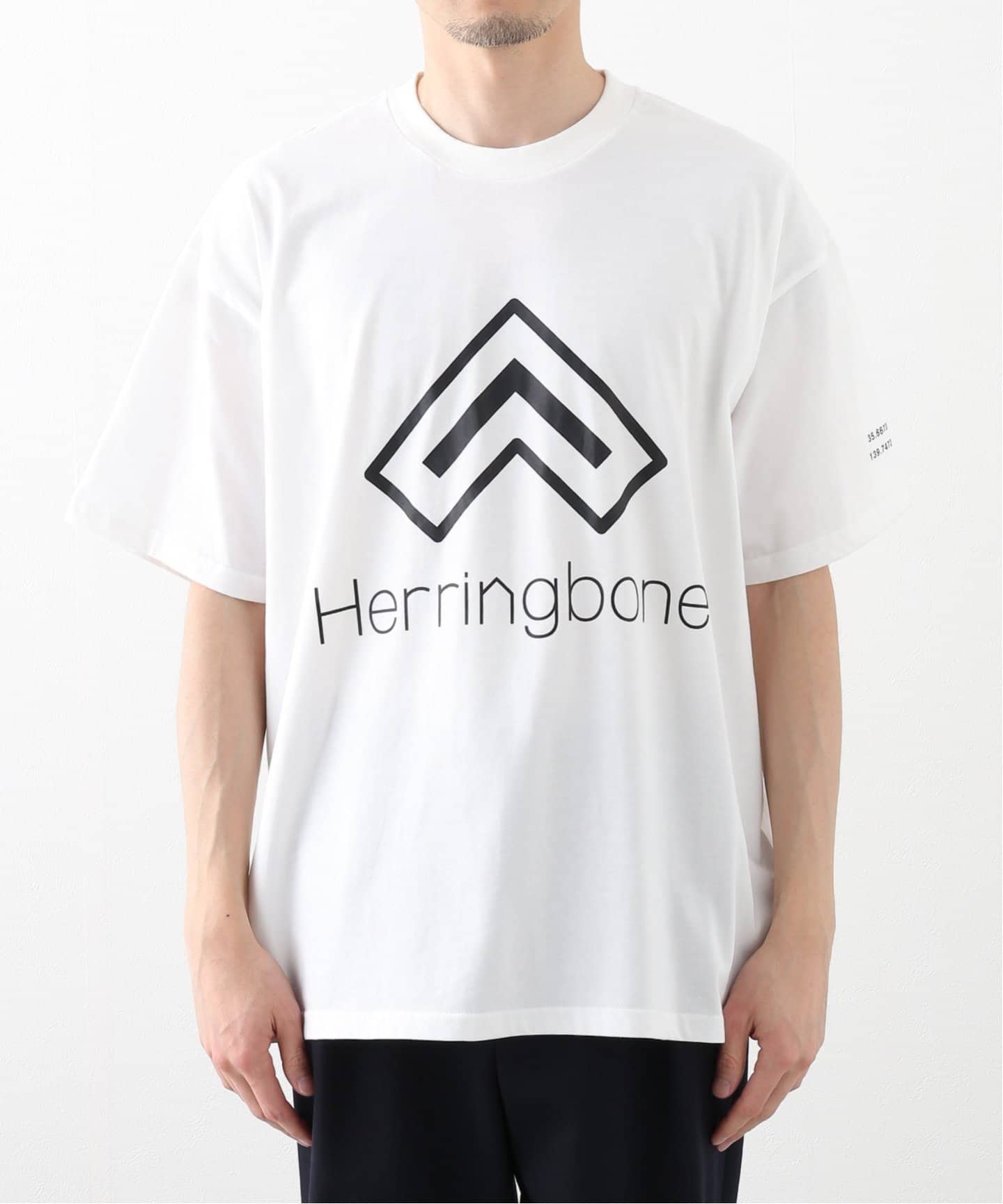 “Herringbone“ Logo print Tee