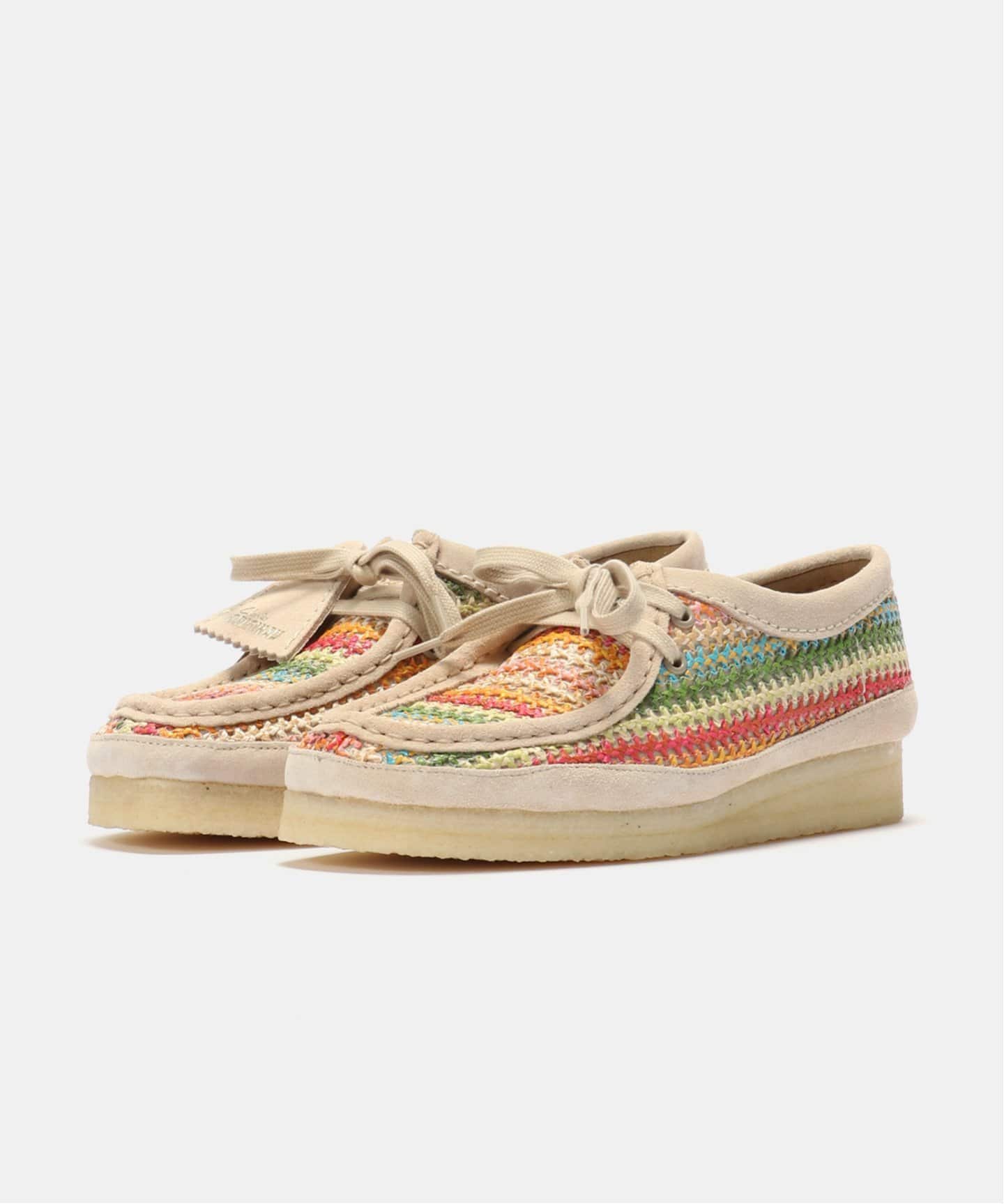 Clarks Wallabee. Multi Raffia 26180170