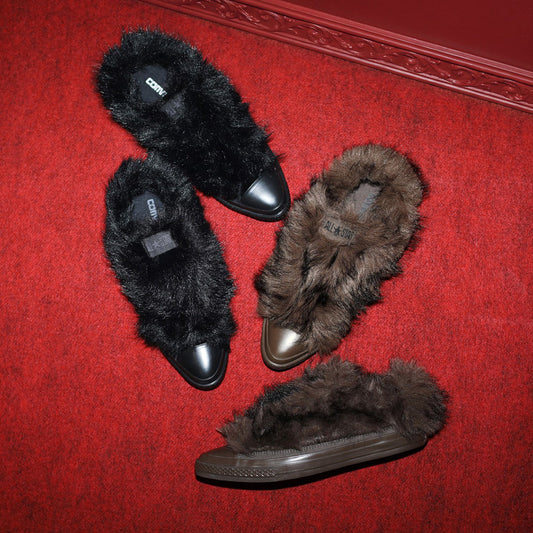 CONVERSEから新感覚の ALL STAR POINTEDTOE VOLUMEFUR SLIP OX がリリース