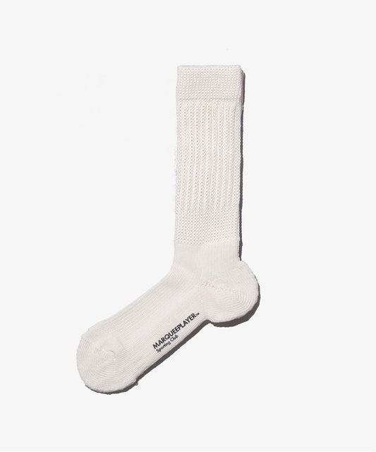 MARQUEE PLAYER HYBRID RIB SOCKS IVORYWHITE 9023