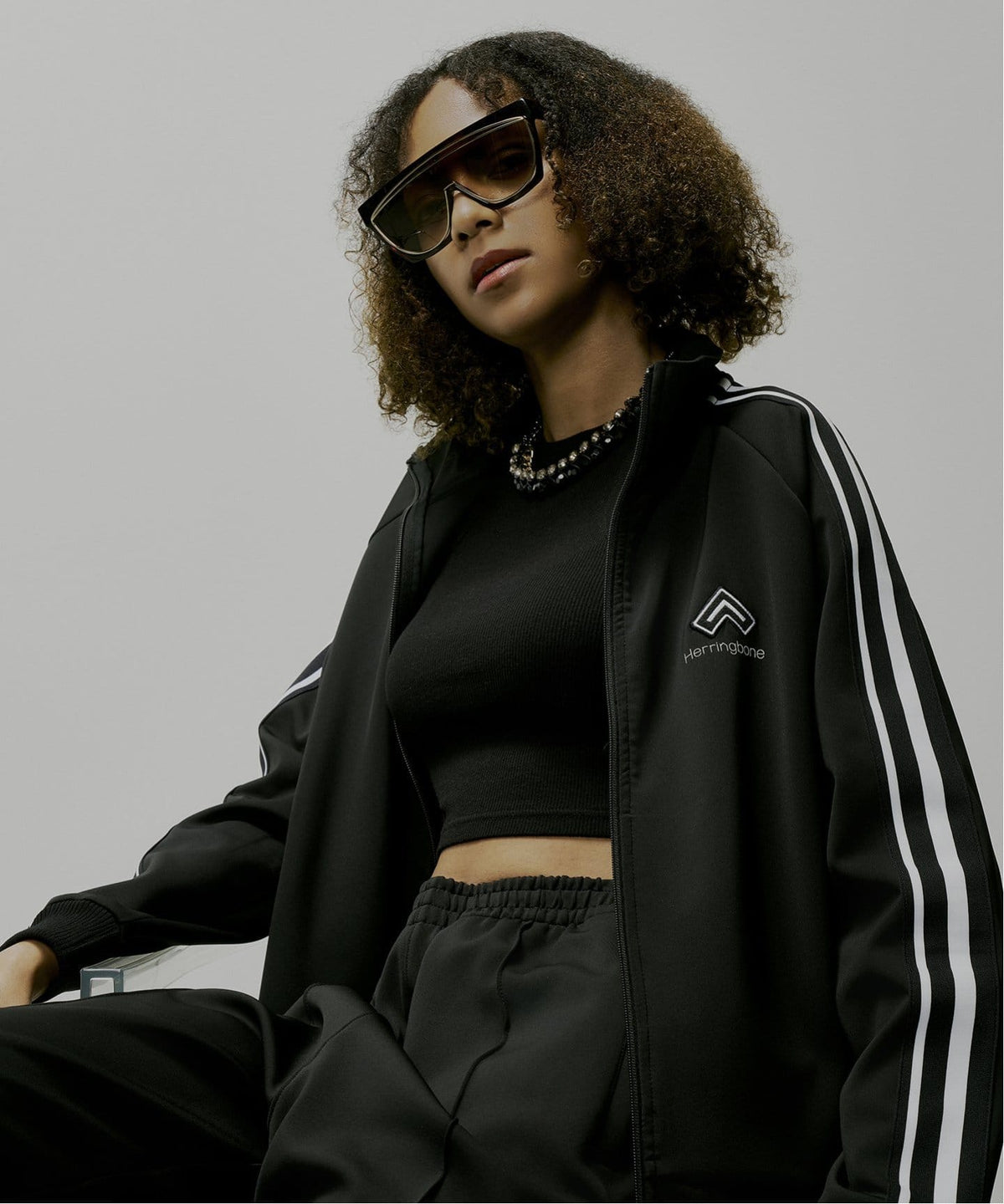 “Herringbone“ Track Top Jacket