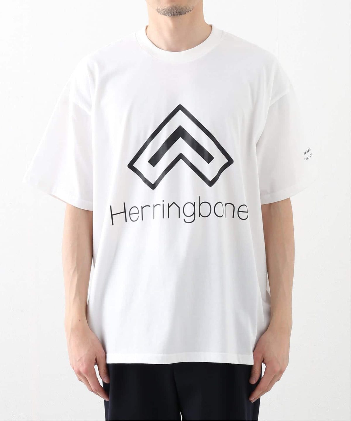 “Herringbone“ Logo print Tee