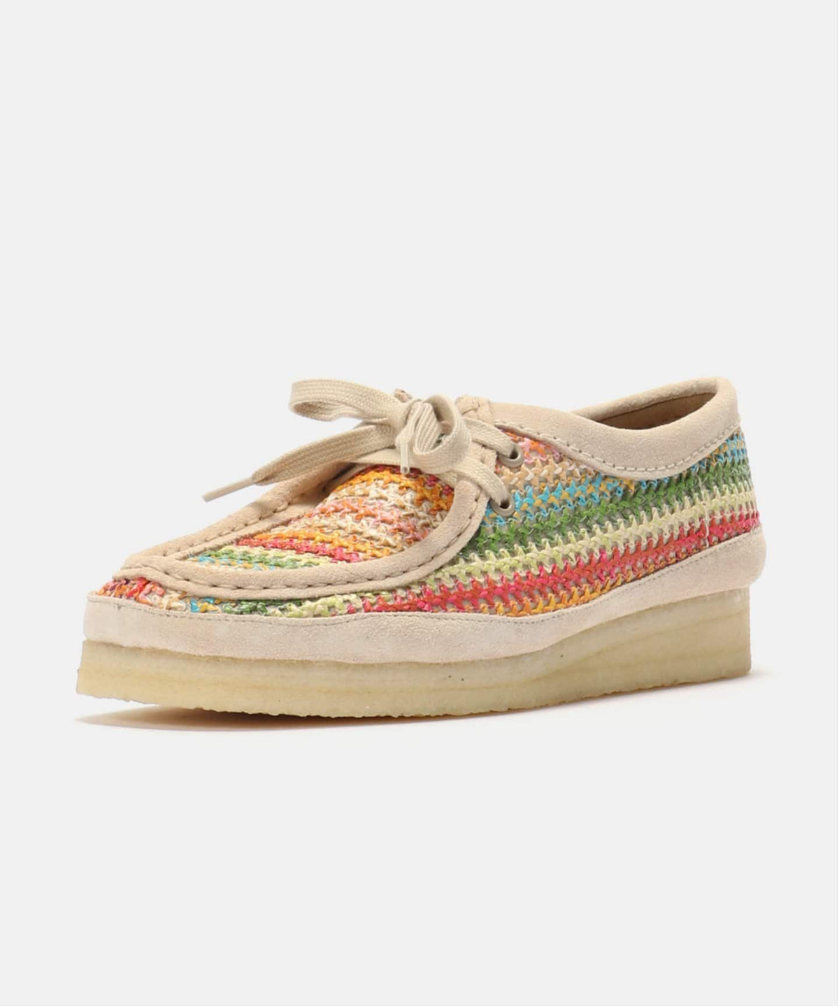 Clarks Wallabee. Multi Raffia 26180170
