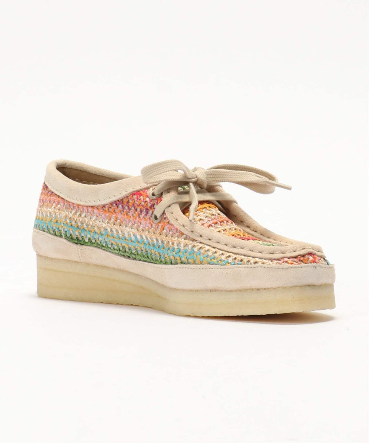 Clarks Wallabee. Multi Raffia 26180170