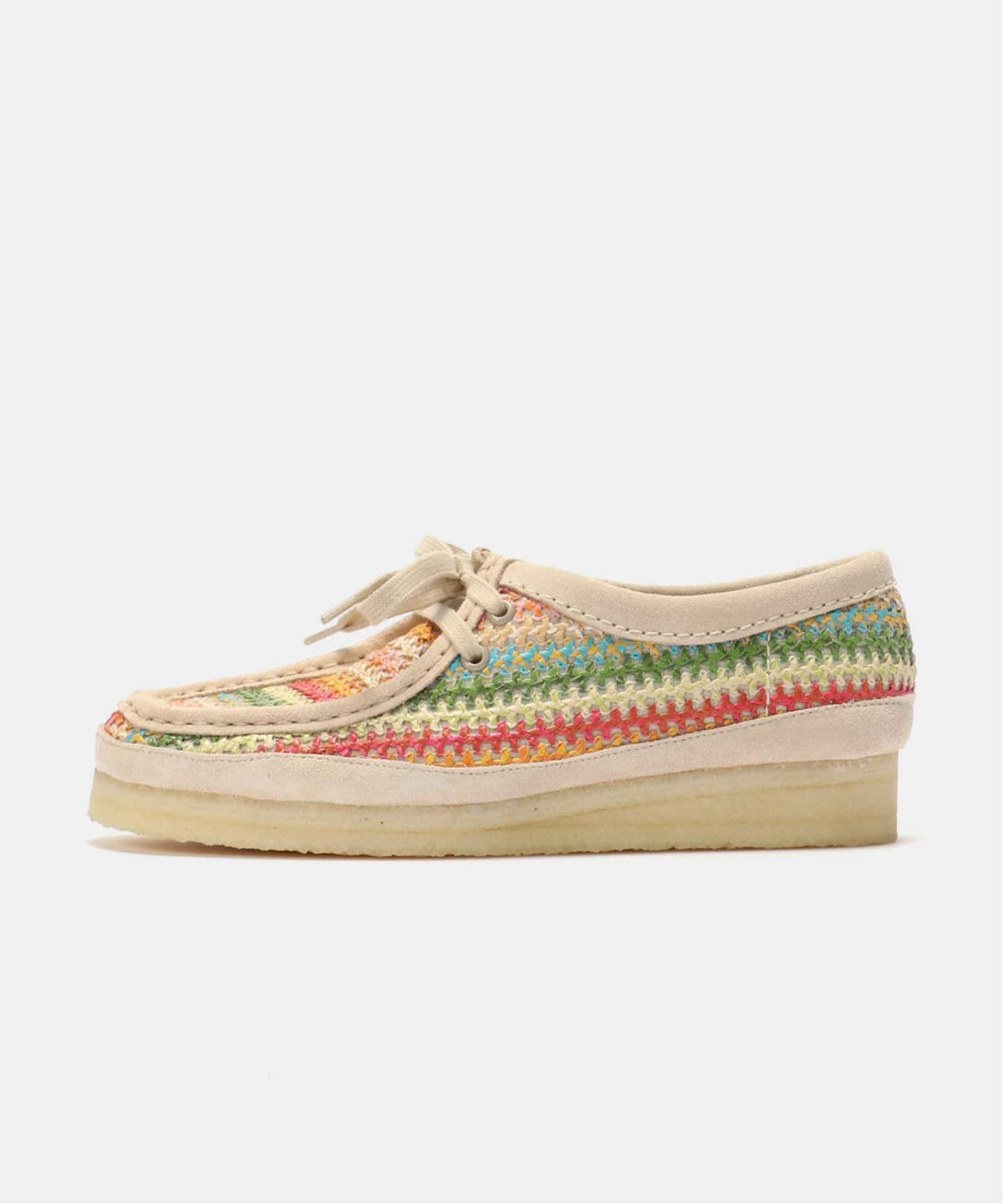 Clarks Wallabee. Multi Raffia 26180170