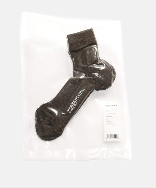 MARQUEE PLAYER HYBRID RIB SOCKS SS (DARK BROWN) 9050