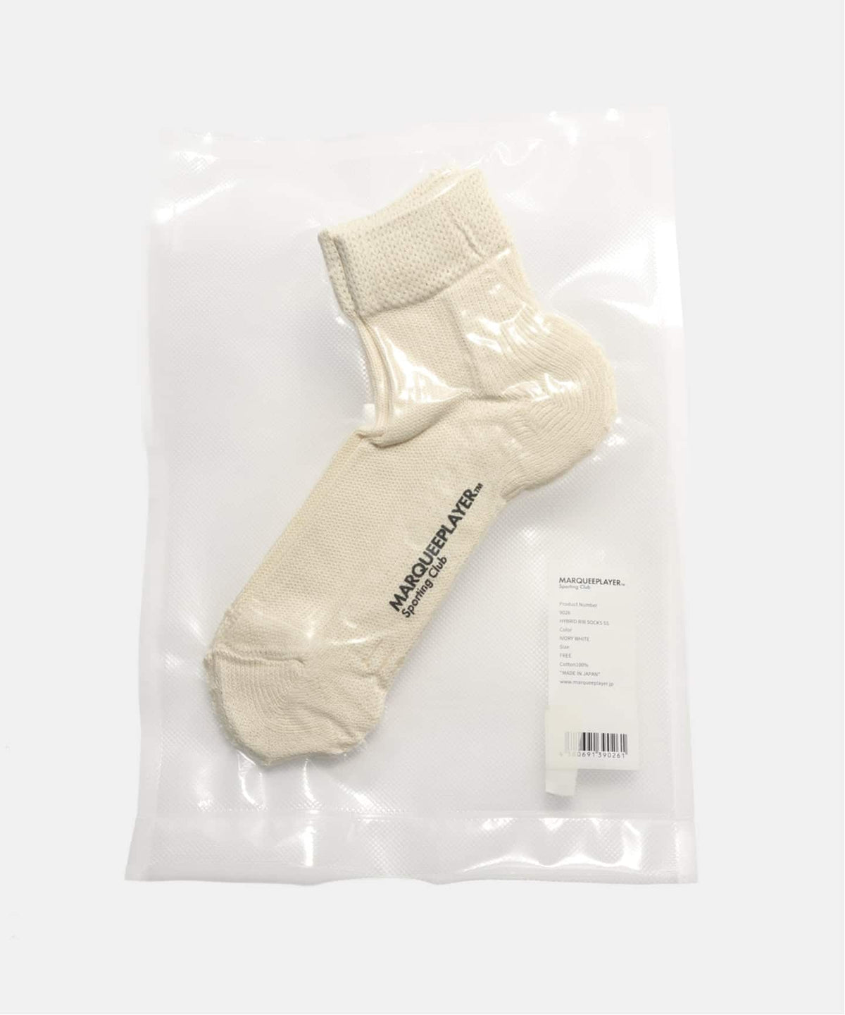 MARQUEE PLAYER HYBRID RIB SOCKS SS (IVORY WHITE) 2026