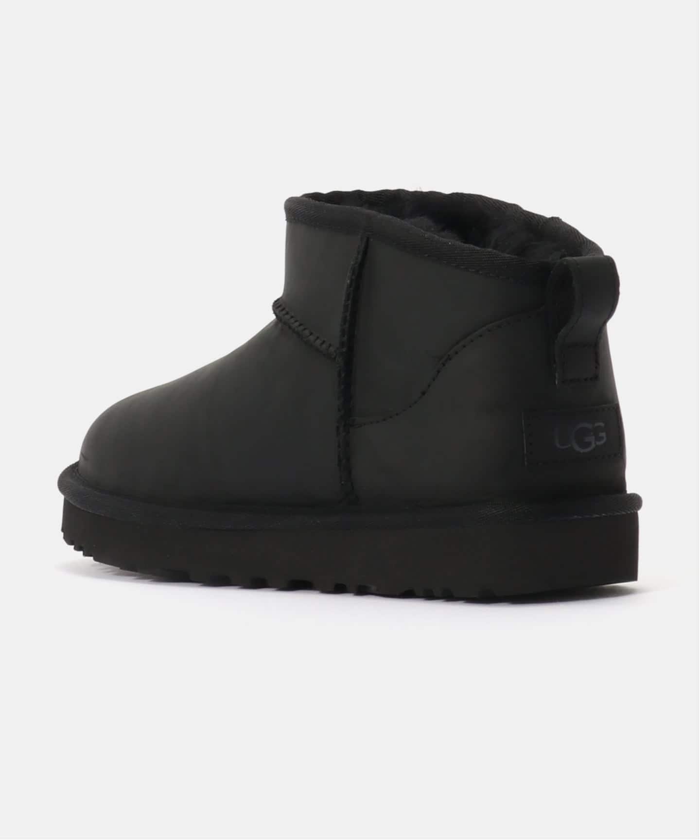 UGG W Classic Ultra Mini LTHR 1174210-BLAK