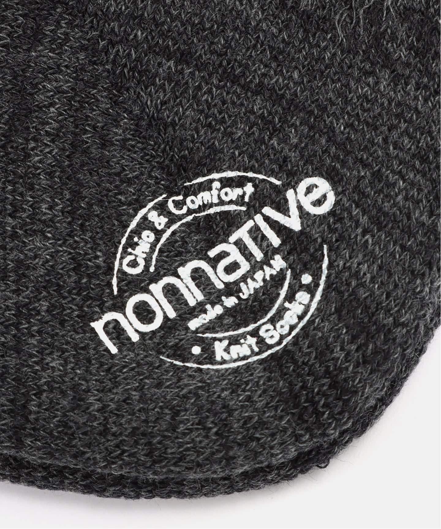 nonnative DWELLER SOCKS MID C/P/P WOVEN (CHARCOAL)