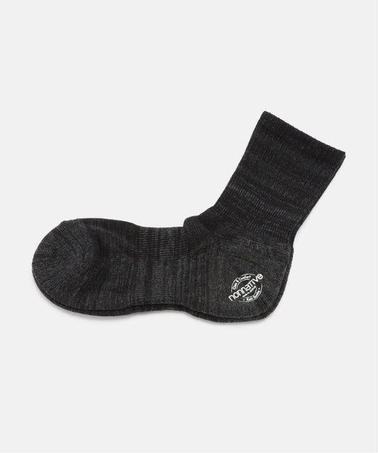 nonnative DWELLER SOCKS MID C/P/P WOVEN (CHARCOAL)